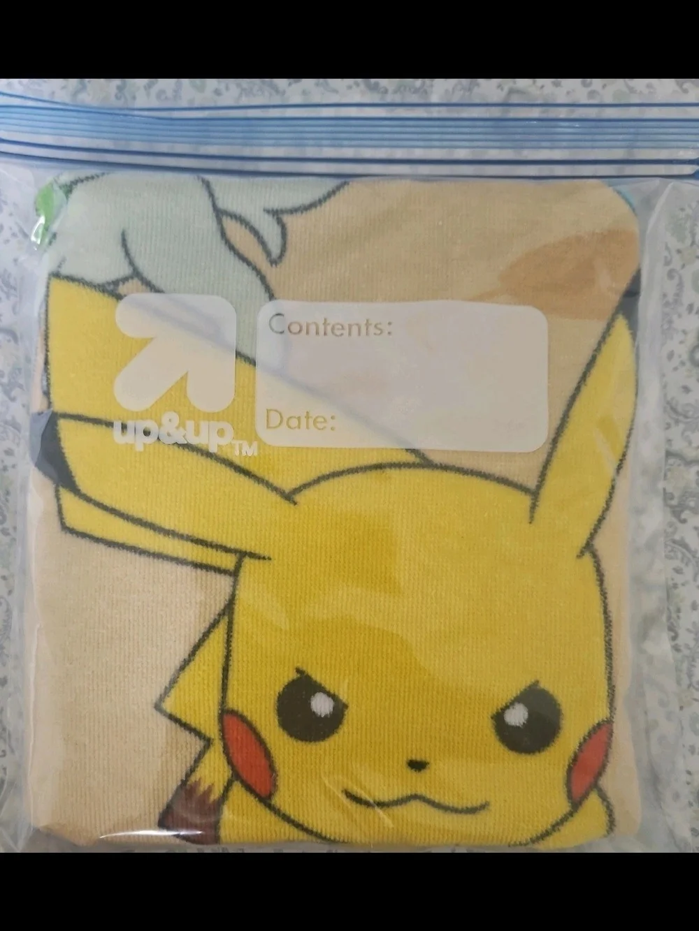 Pokemon Yellow and Green Character Towel